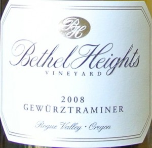 Bethel Heights Gewurtztraminer Bethel Heights Gewurtztraminer