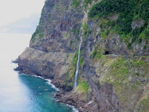 Road on the edge of the island of Madeira