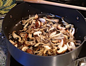 Sauteed mushrooms and shallots