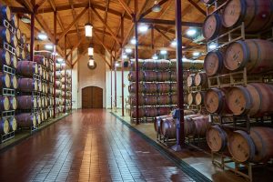 Silverado Vineyards barrel room