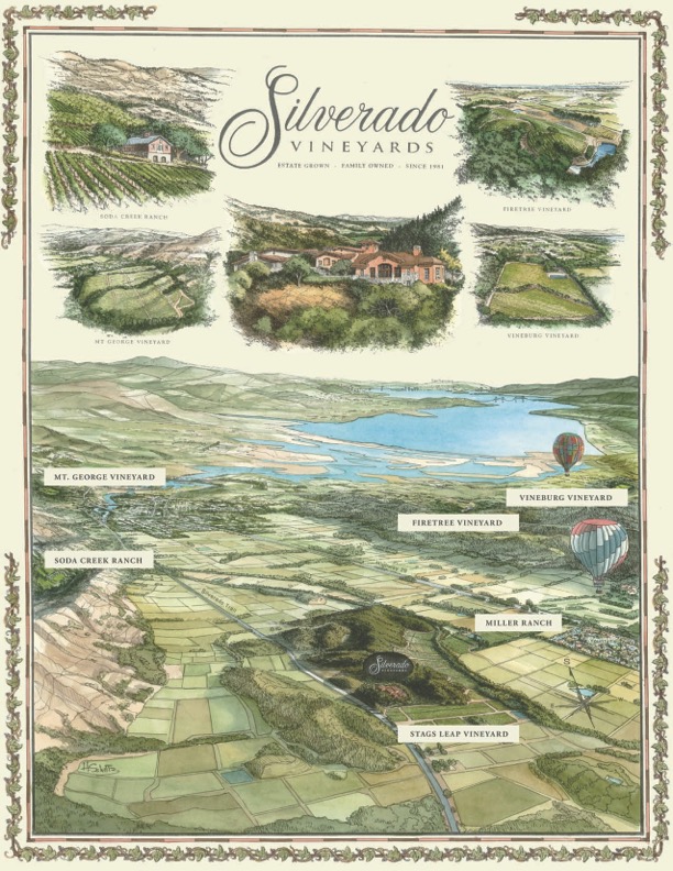 Silverado Vineyards Map