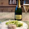 Champagne Bruno Paillard and crab salad