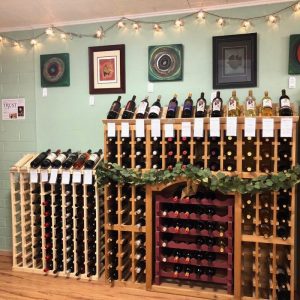 Wine racks in Cochise Corner