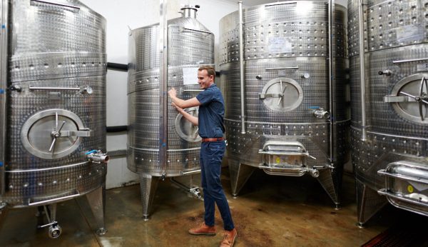 Keenan pours a taste of Viognier