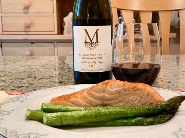 Montinore Estate Pinot Noir and Maple Chipotle Salmon
