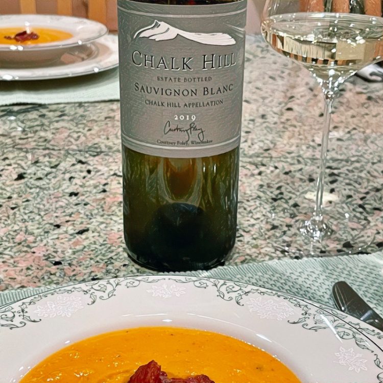 Chalk Hill Sauvignon Blanc Paired with Roasted Butternut Squash Soup Pull That Cork