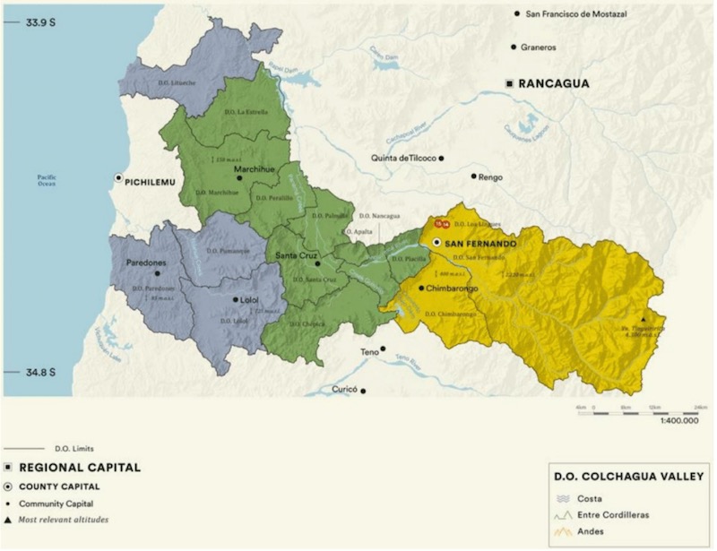Map of Colchagua Valley DO photo