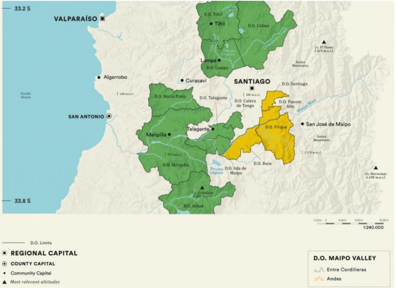 Map of Maipo Valley DO photo