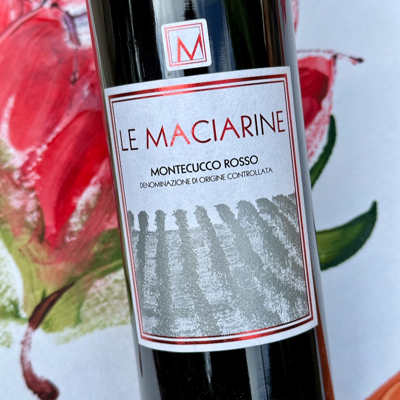 Photo of label 2020 Le Maciarine Montecucco Rosso DOC