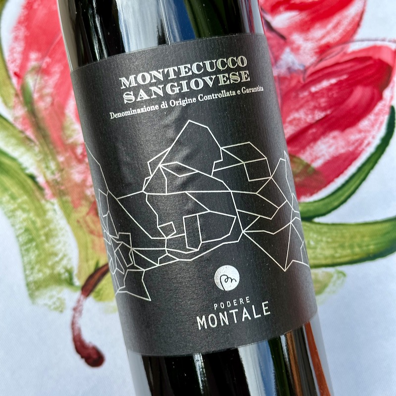 Photo of label 2016 Podere Montale Montecucco Sangiovese DOCG