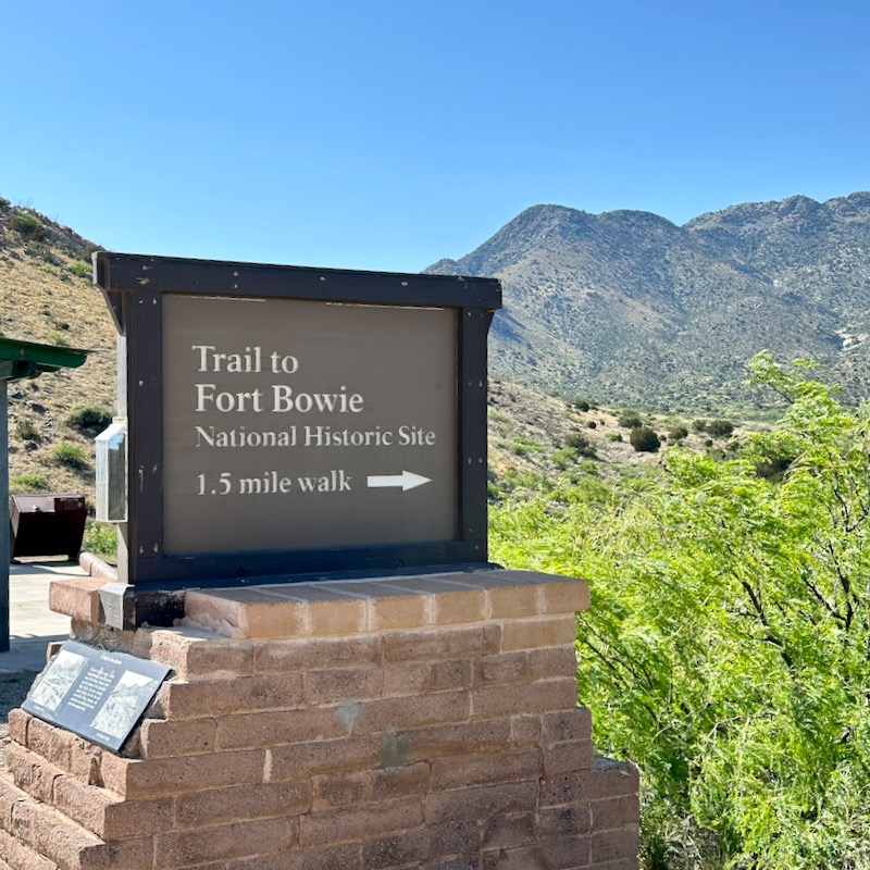 Sign to Ft. Bowie National Historic Site
