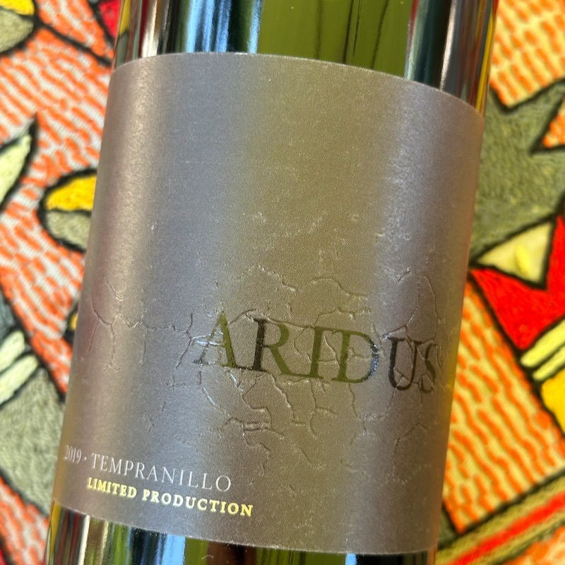 Photo of wine label 2019 Aridus Tempranillo, Arizona