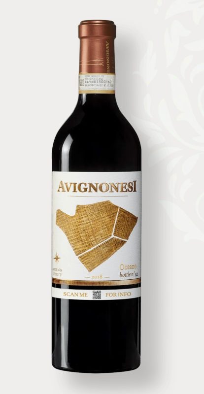 Bottle shot of 2018 Avignonesi Oceano Vino Nobile di Montepulciano