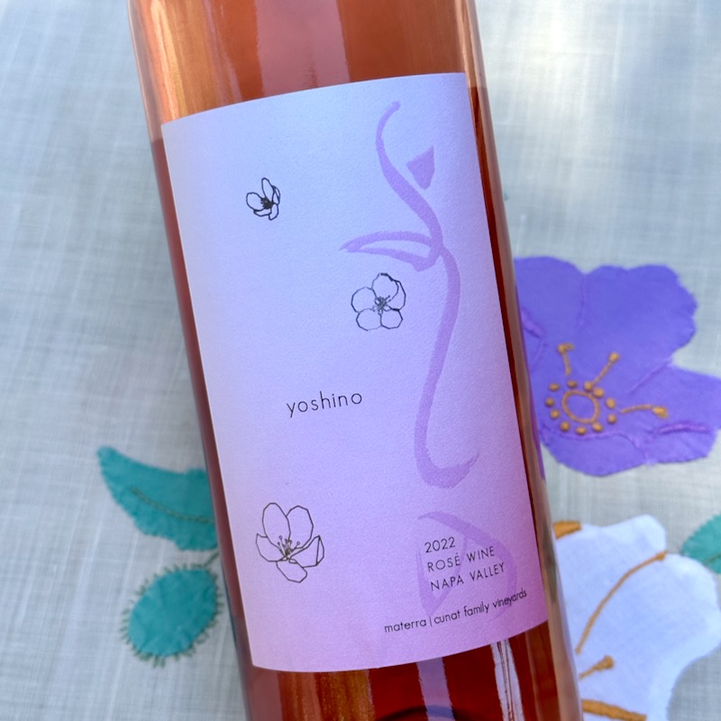 Photo of bottle label 2022 Materra | Cunat Family Vineyards Yoshino Rosé, Napa Valley