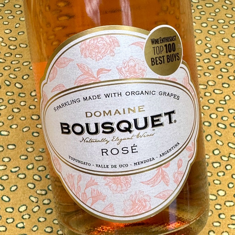 Photo of bottle Domaine Bousquet Sparkling Brut Rosé, NV, Tupungato, Uco Valley, Mendoza, Argentina