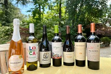 Photo of seven Domaine Bousquet wines