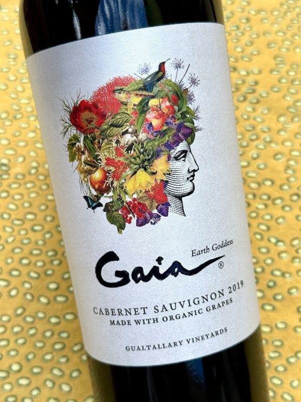 Photo of bottle label 2019 Domaine Bousquet Gaia Cabernet Sauvignon, Gualtallary, Mendoza, Argentina