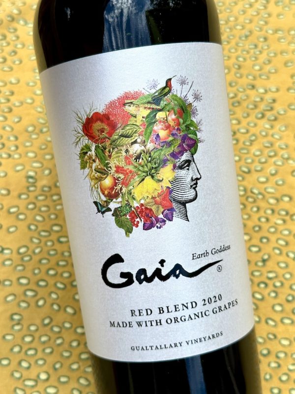 Photo of bottle label 2020 Domaine Bousquet Gaia Red Blend, Gualtallary, Mendoza, Argentina